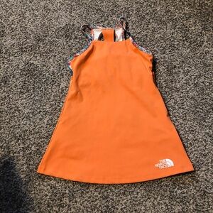 The North Face Bright Orange Never Stop Dress with Patterned Straps